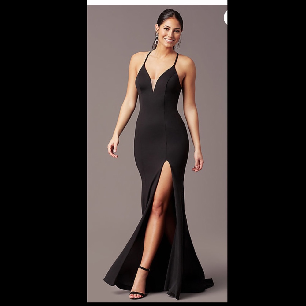 Promgirl long dress, black, size 2. Perfect for prom, wedding, formal event!
